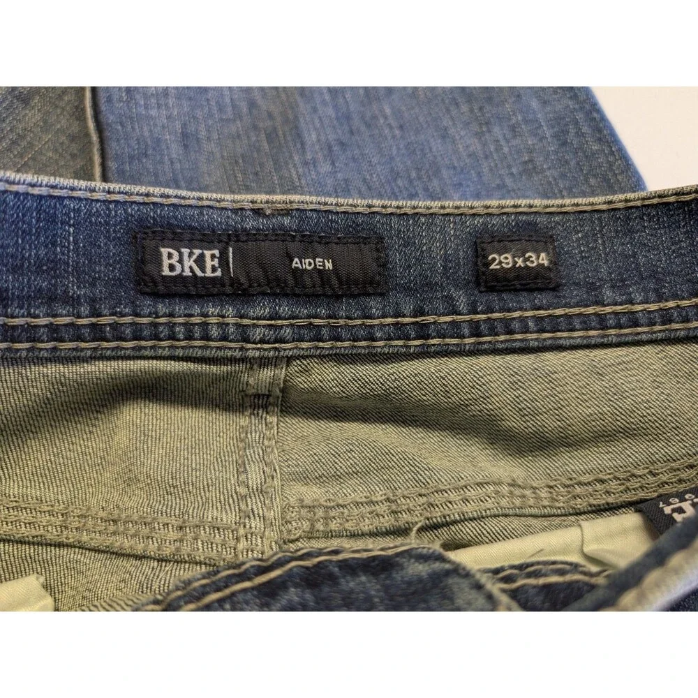BKE Aiden Jeans Men's 28x33 Blue Low Rise Denim Medium Wash Rodeo Festival EUC
